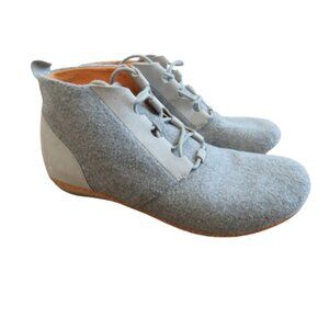 SOLE DISTRICT reCork Wool Lace up Chukka Bootie Boots in Gray - Men's Size US 9